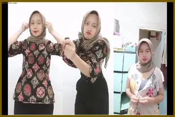 Nisya Cewek Jilbab Viral Gen Z Mode Batik Dan Daster poster